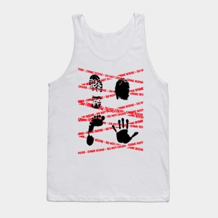 crime scene. fingerprints Tank Top